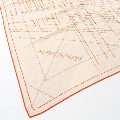 Hermes Herms Carr Jean 140 Pique Sellier Scarf