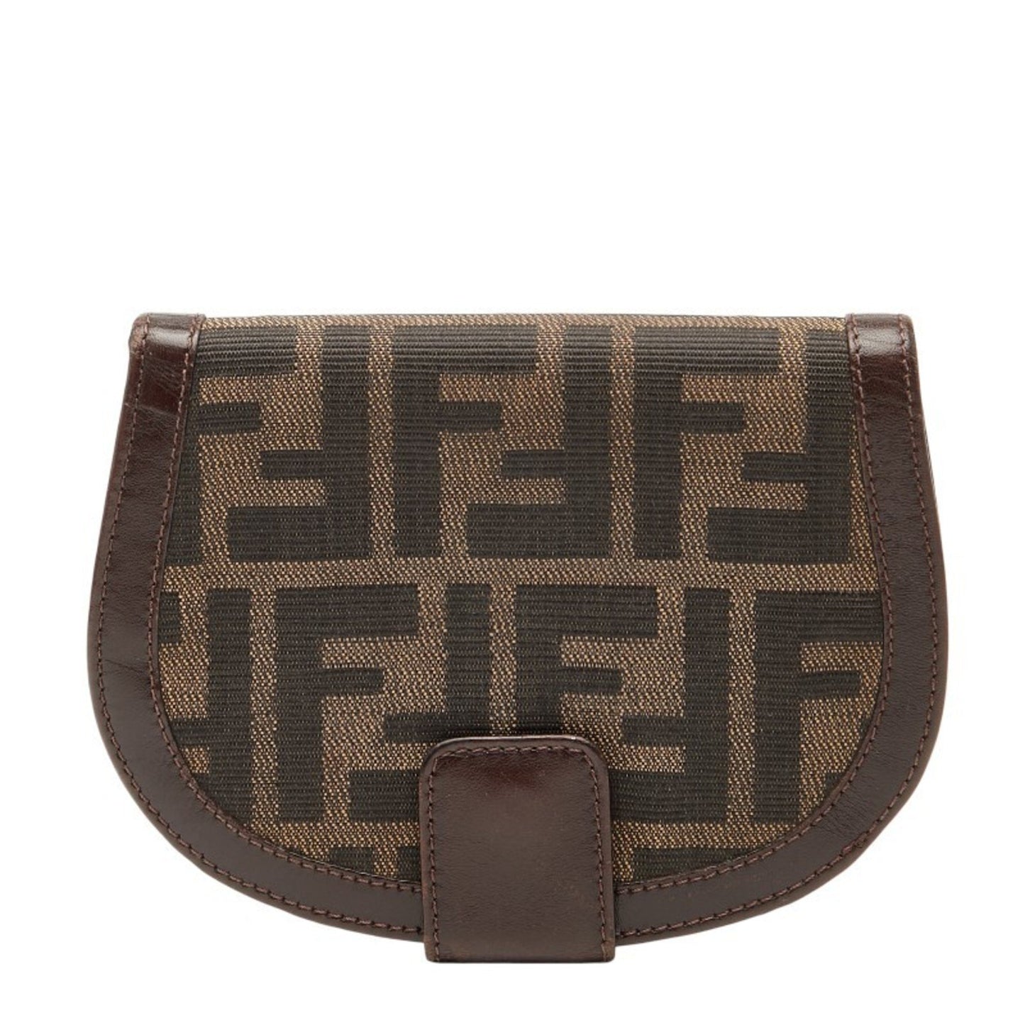 Fendi Zucca Bifold Wallet 01223 Brown Canvas