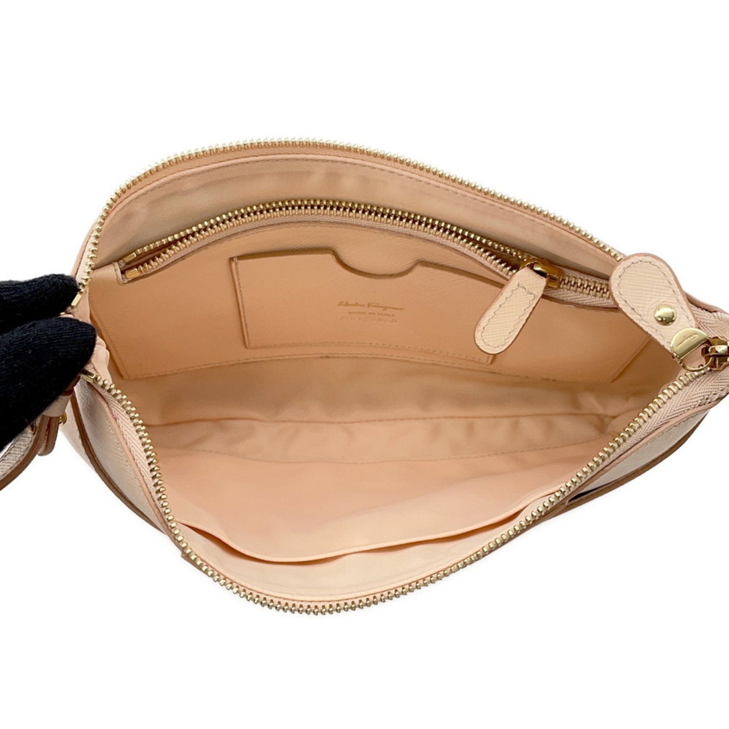 Salvatore Ferragamo Shoulder Bag Gancini Leather