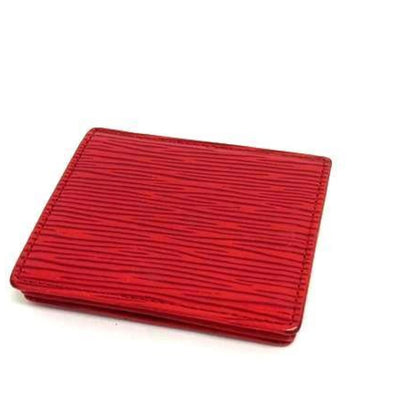 Louis Vuitton Louis Vuitton Porte Monnaie Boite Wallet/Coin Case M63697 Castilian Red Epi Leather
