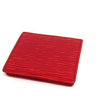 Louis Vuitton Louis Vuitton Porte Monnaie Boite Wallet/Coin Case M63697 Castilian Red Epi Leather