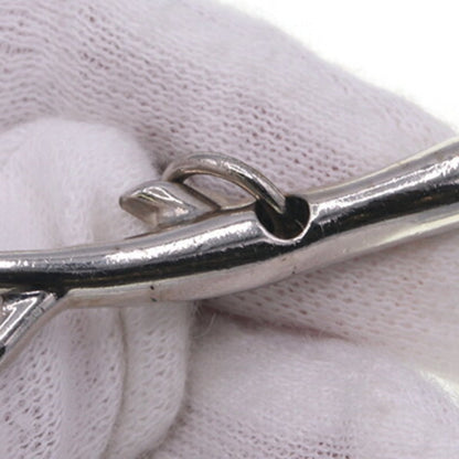 Louis Vuitton Necklace Sand Charms M62500 Silver Black Metal Shell Choker