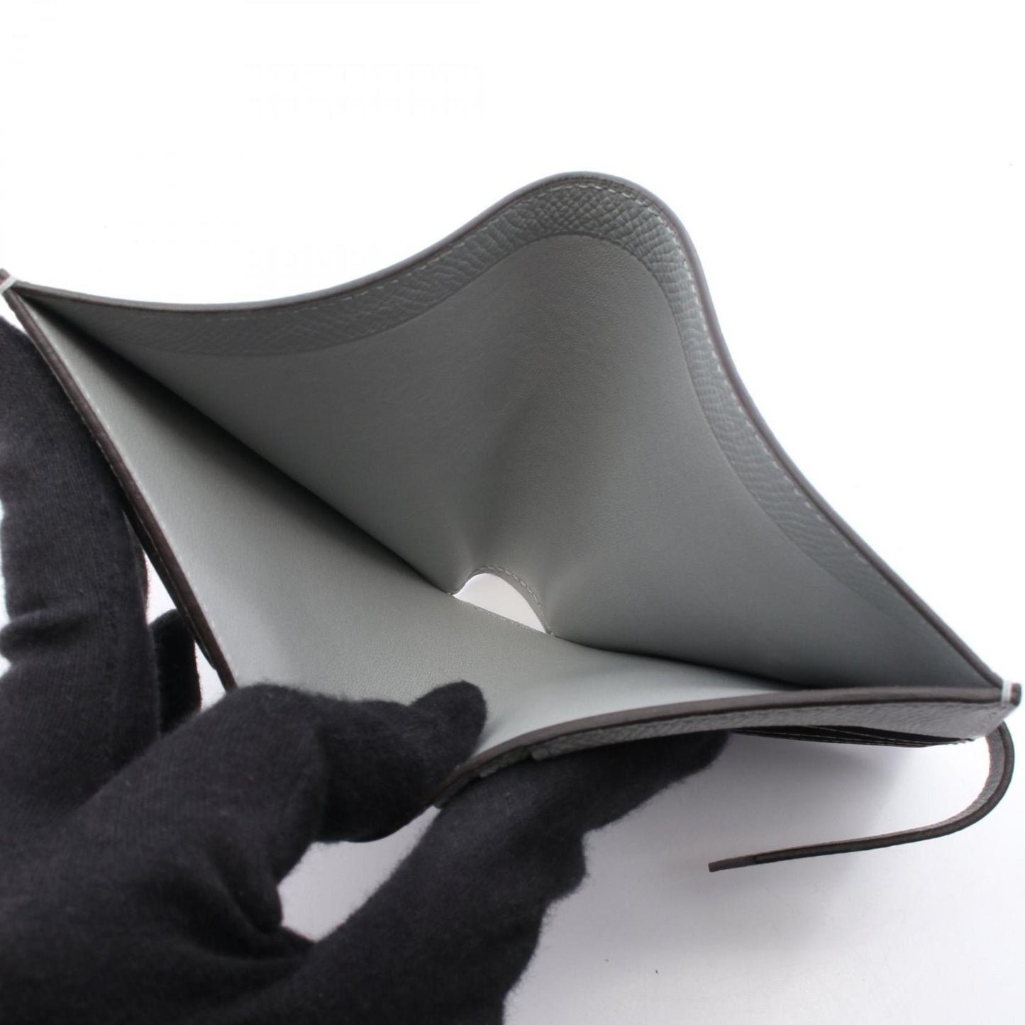 Hermes Herms Bearn Compact Bi-Fold Wallet Leather Epsom