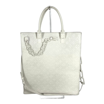 Louis Vuitton M53265 Monogram Taurillon Sac Plat Handbag Tote Bag 2Way Shoulder Leather