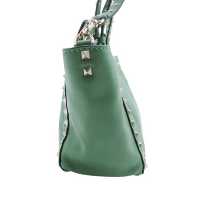 Valentino Garavani Rockstud 2-Way Shoulder Tote Bag In Green