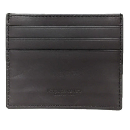 Bottega Veneta Business Card Holder Case Dark Brown Leather Bottega Wallet
