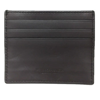 Bottega Veneta Business Card Holder Case Dark Brown Leather Bottega Wallet