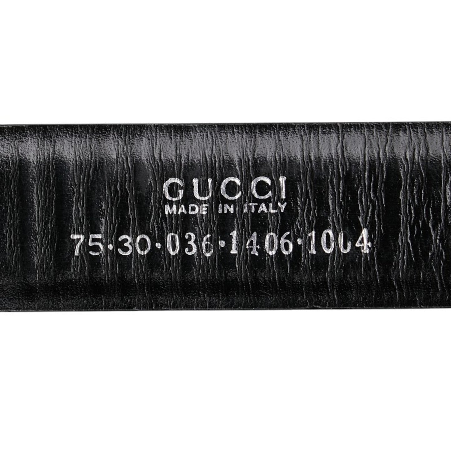 Gucci Belt Size: 75 30 036 1406 1004 Black Leather
