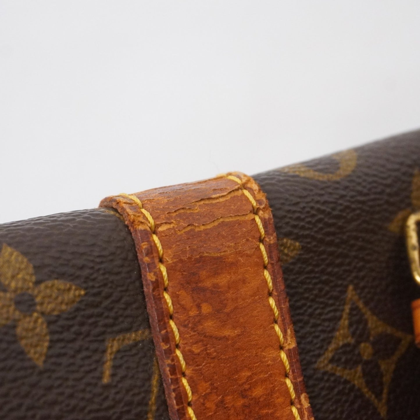 Louis Vuitton Monogram Keepall 55 Boston Bag M41424 Brown