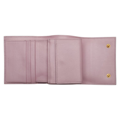 Celine Small Trifold Wallet In Pink Leather
