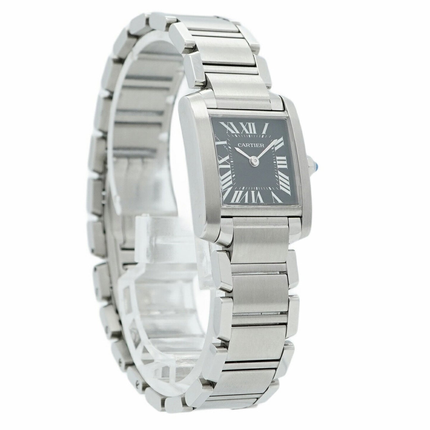 Cartier Tank Franaise Sm W51026Q3 Black Dial