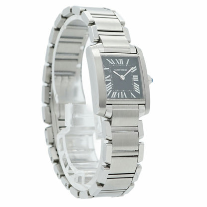 Cartier Tank Franaise Sm W51026Q3 Black Dial