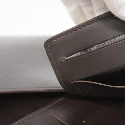 Louis Vuitton Monogram Glace Leather Hoist Long Wallet M66450 Cafe