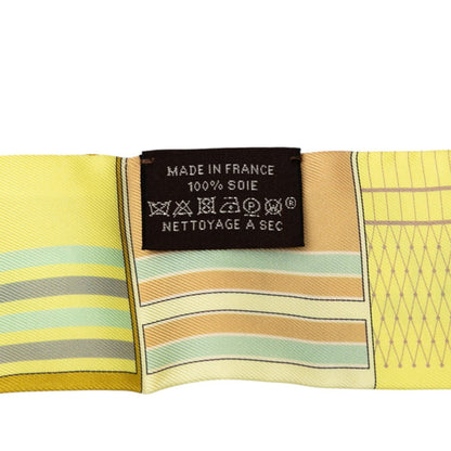 Hermes Herms Twilly Couvertures Et Tenues Horse Blanket Scarf Muffler In Yellow