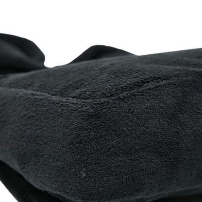 Chanel Coco Mark Novelty Crossbody Shoulder Bag In Black And White With Pile