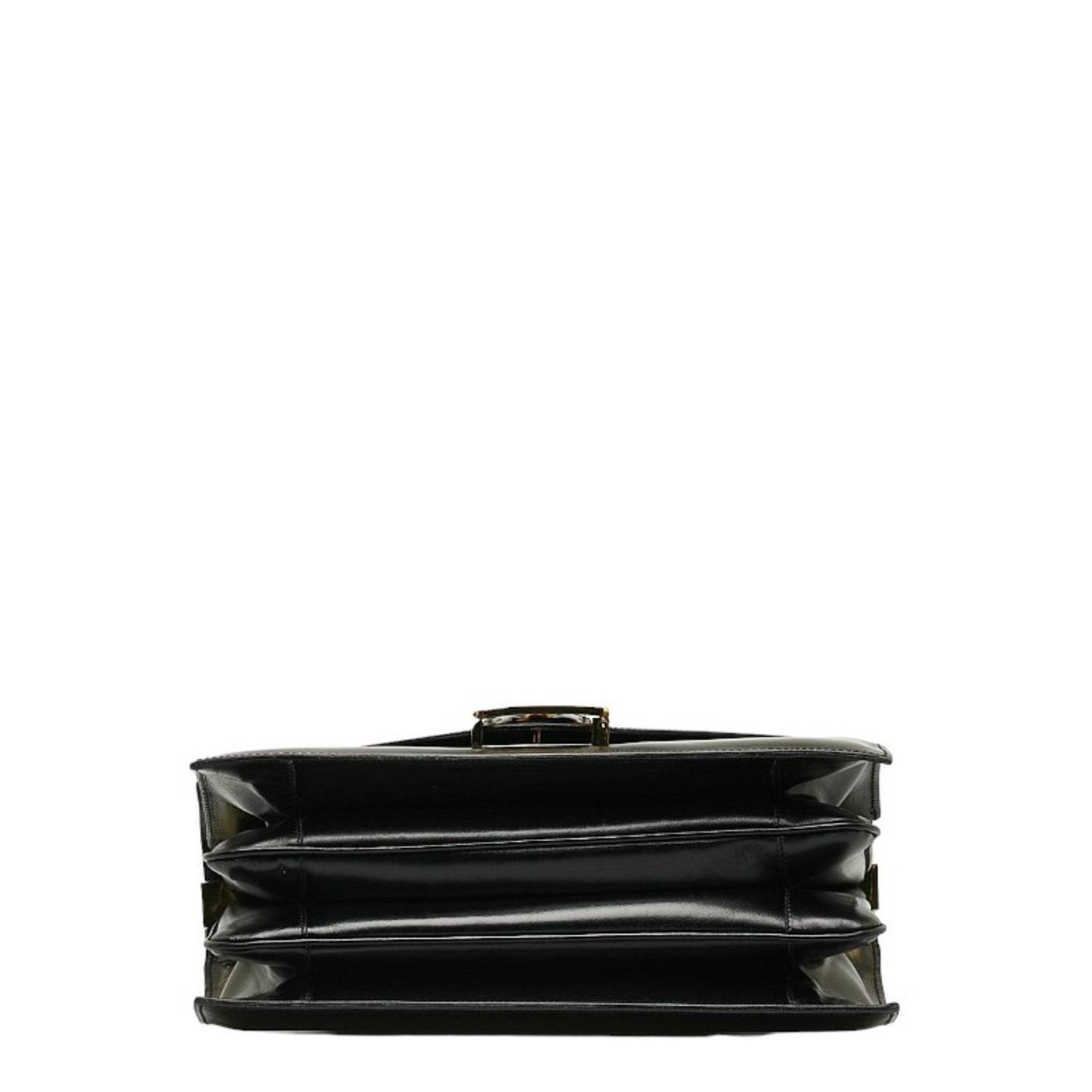 Celine Carriage Hardware One-Shoulder Bag Black Leather