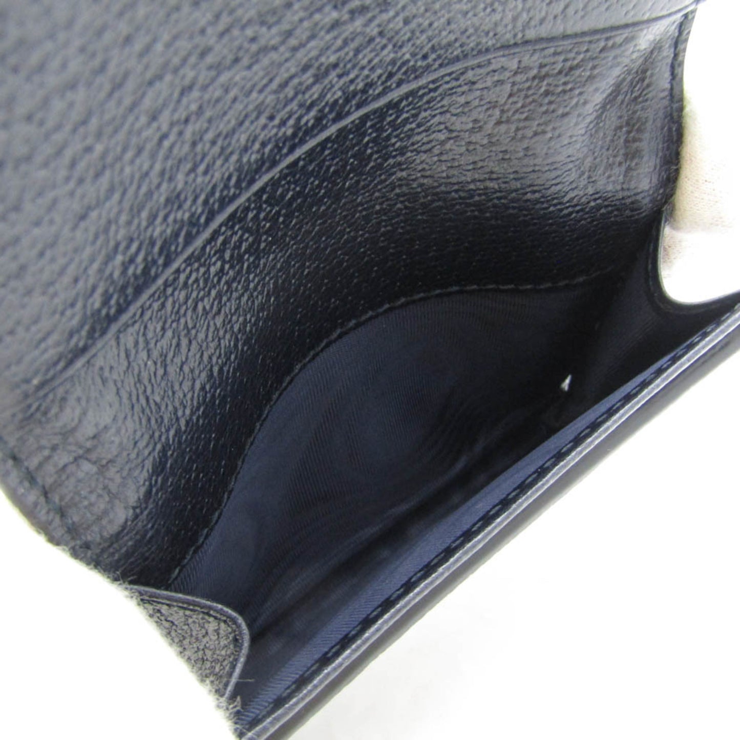 Gucci Ophidia 763286 Gg Supreme Card Case Navy