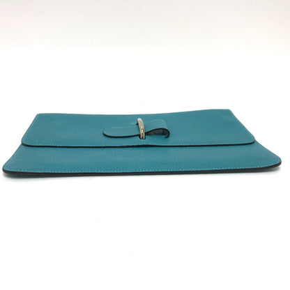 Hermes Chevre Mysore Clutch Bag With Stopper