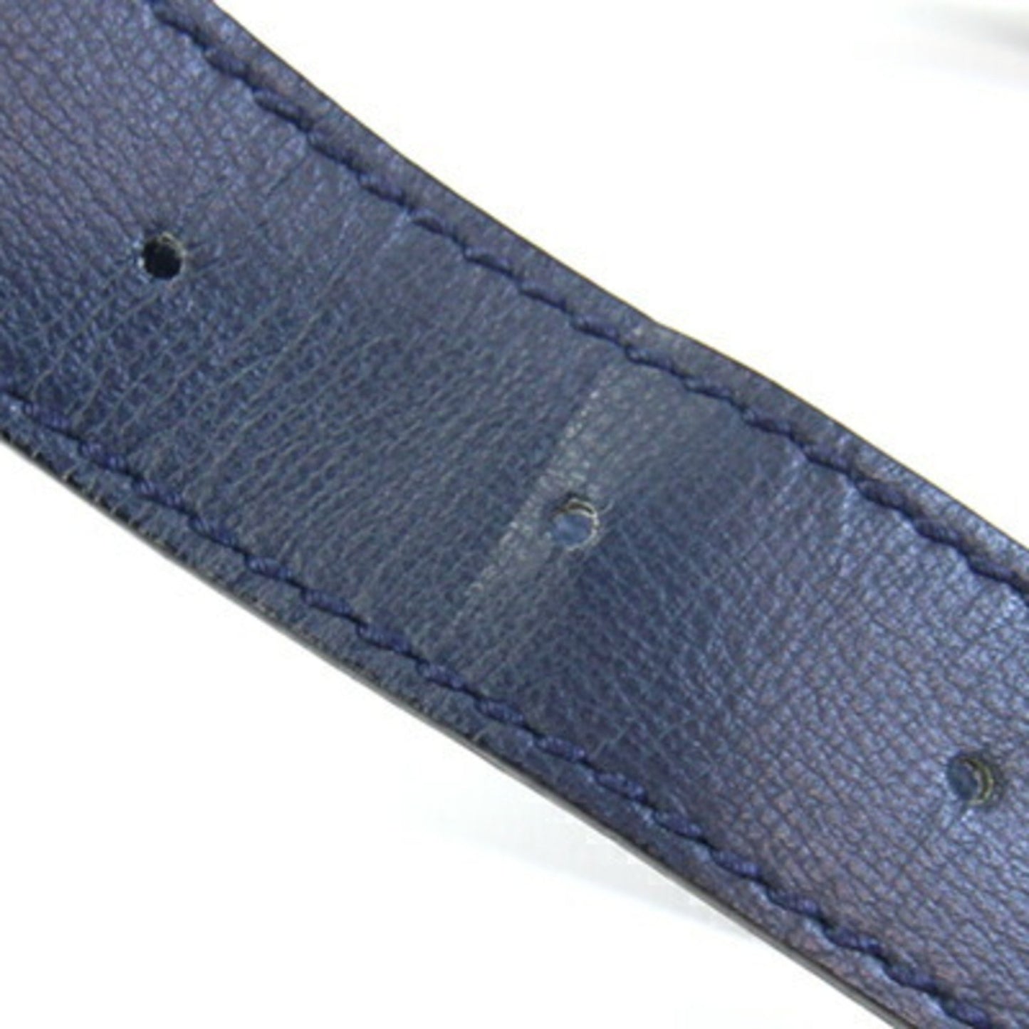 Salvatore Ferragamo 21 1537 Navy Leather Crossbody Shoulder Bag