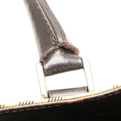 Burberry Nova Check Handbag Beige Brown Canvas Leather