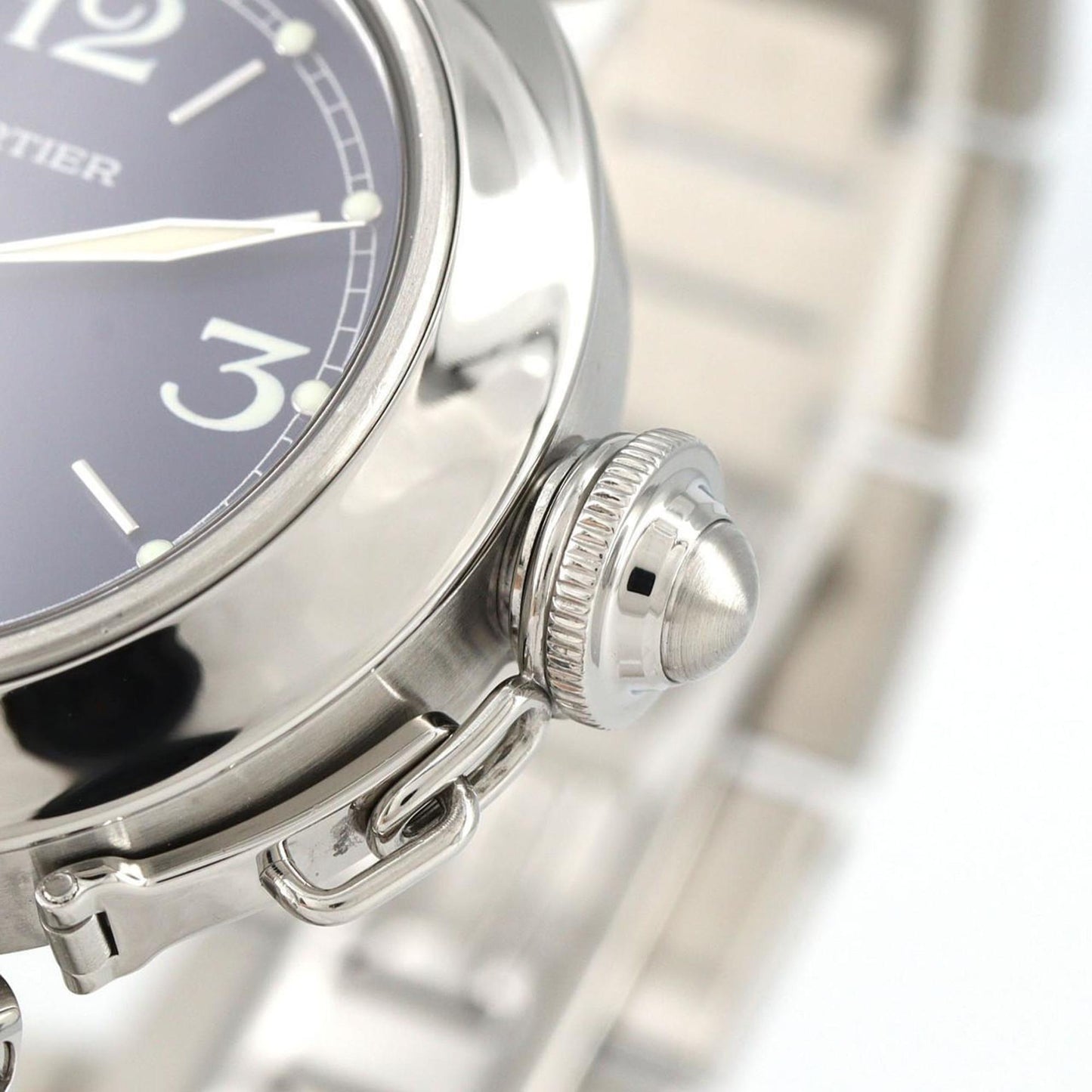 Cartier Pasha C Grande Date W31047M7 Stainless Steel Automatic Watch