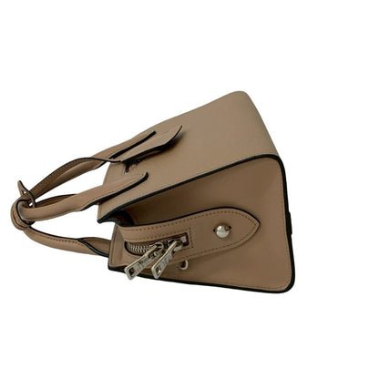 Prada Kristen Triangle Logo Hardware Saffiano Leather 2-Way Handbag/Shoulder Bag Beige 45339