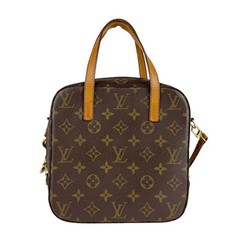 Louis Vuitton Louis Vuitton Handbag Shoulder Bag Monogram Spontini Canvas Brown Gold