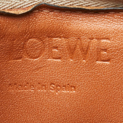 Loewe Anagram Wallet/Coin Case Beige Leather
