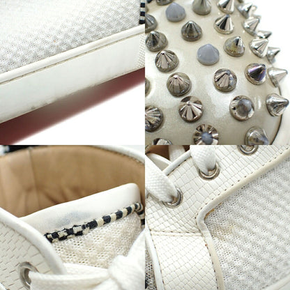 Christian Louboutin Men'S High-Top Leather Sneakers
