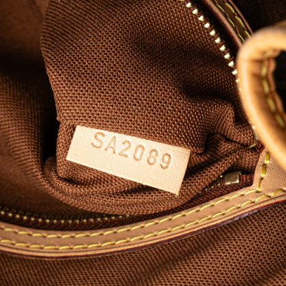 Louis Vuitton Monogram Batignolles Vertical Tote Bag Shoulder M51153 Brown Pvc Leather