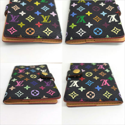 Louis Vuitton Multi Noir Carnet De Val Agenda Mini Card Case M92652 Ja-24910