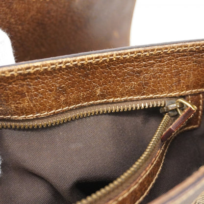 Gucci Gg Canvas Sherry Line Shoulder Bag 144010 Brown