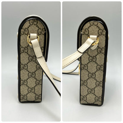 Gucci Horsebit 1955 Mini Shoulder Bag 625615 In Gg Supreme Canvas