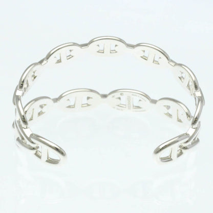 Hermes Chaine D'Ancre Silver 925 No Stone Bangle Silver