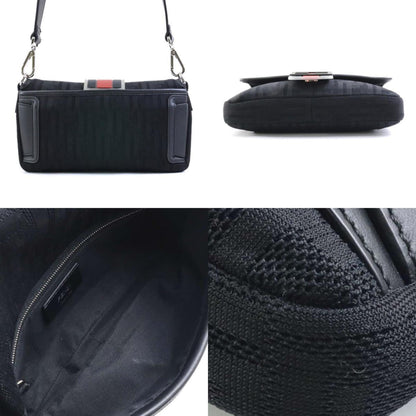 Fendi Zucca Men'S Zucca Shoulder Bag Black