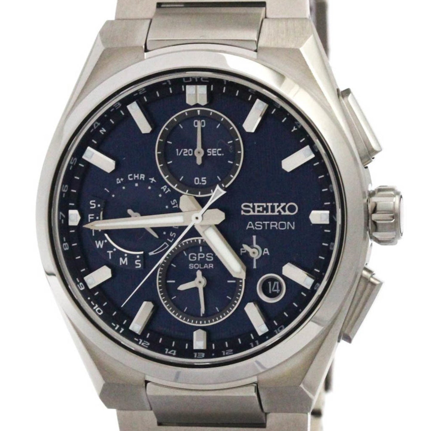 Seiko Astron Nexter Radio Wave Control Solar Steel Watch Sbxc161(5X83-0Ae0) Mint Con