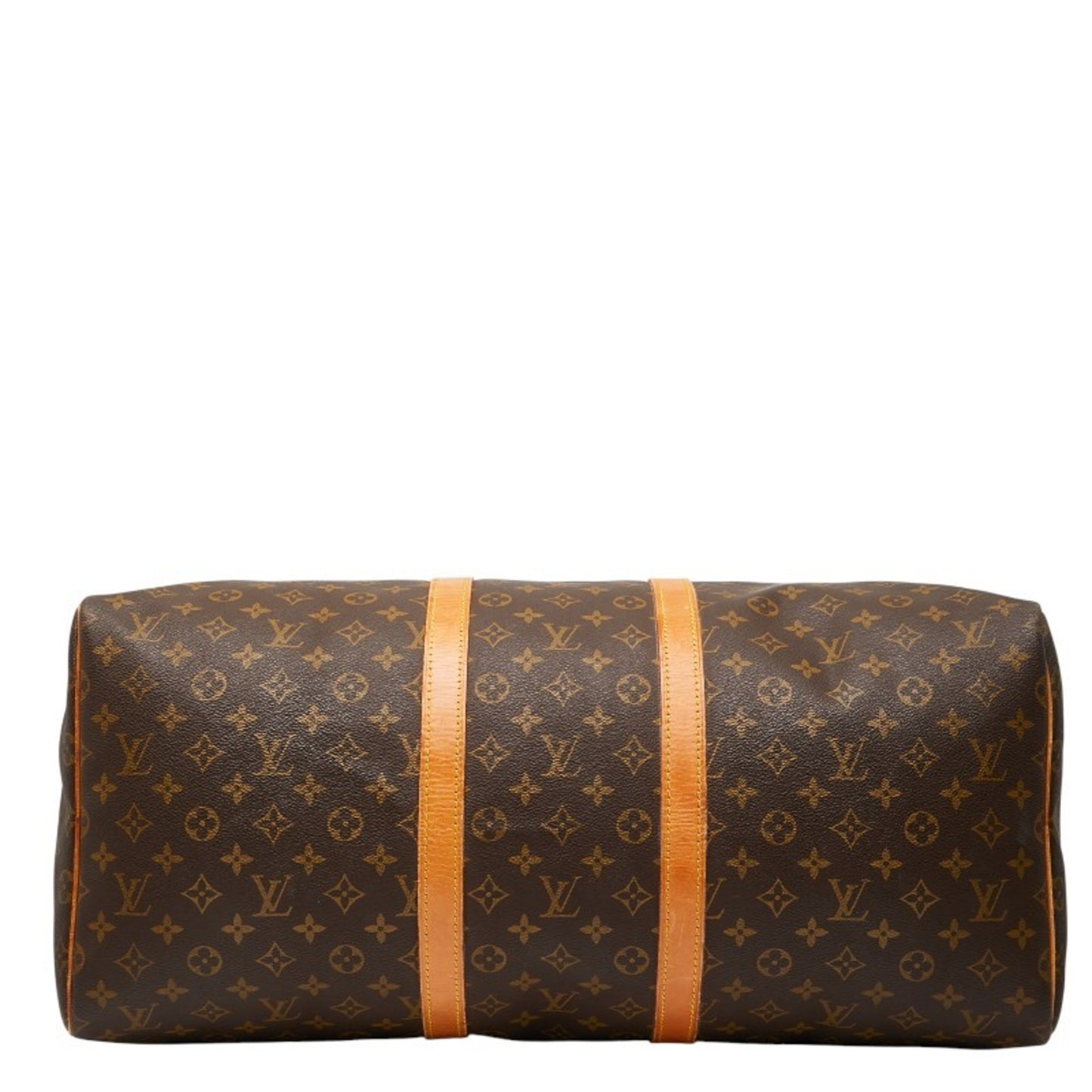Louis Vuitton Monogram Keepall 55 Boston Bag/Travel Bag M41424 Brown Leather