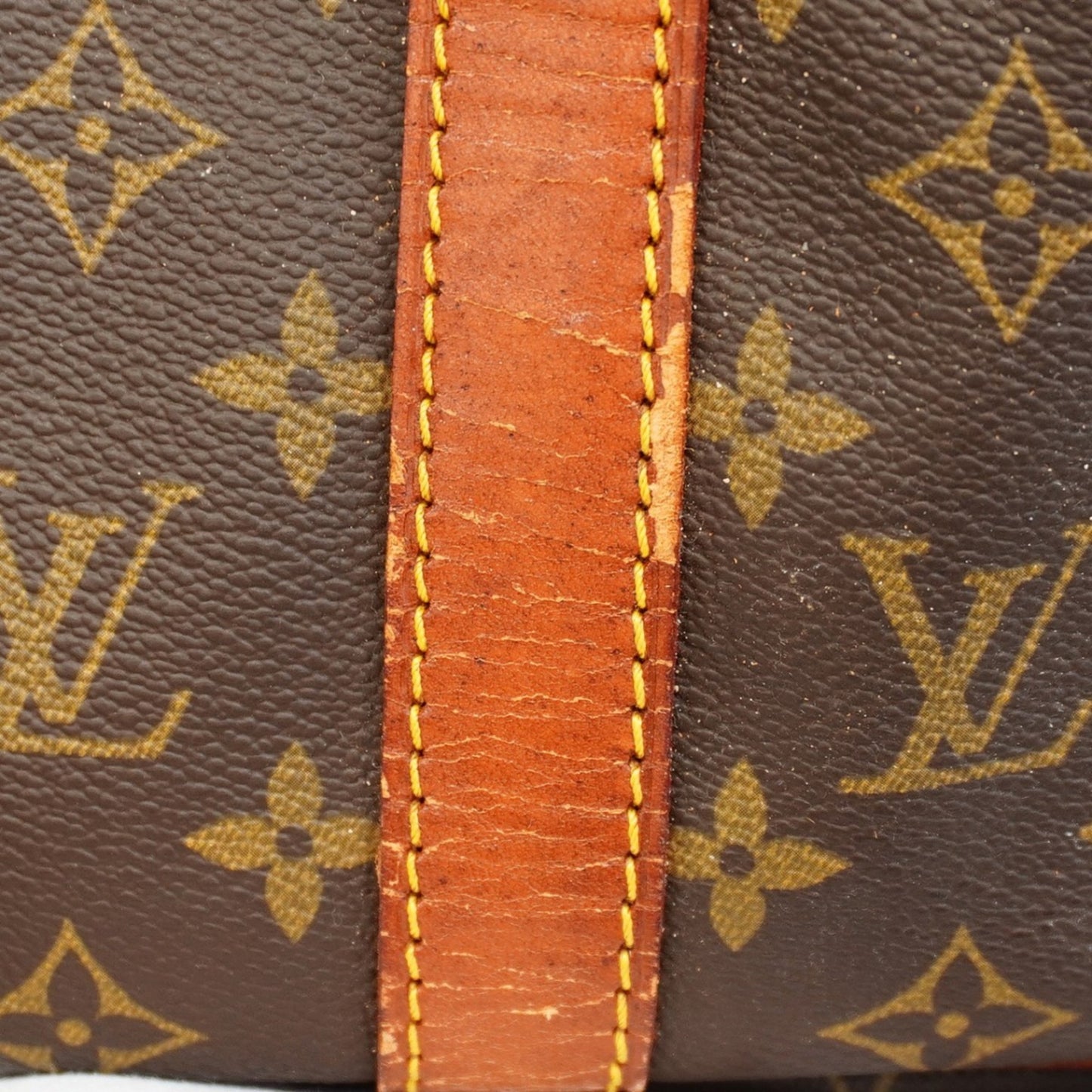 Louis Vuitton Monogram Keepall Bandouliere 45 Boston Bag M41418 Brown