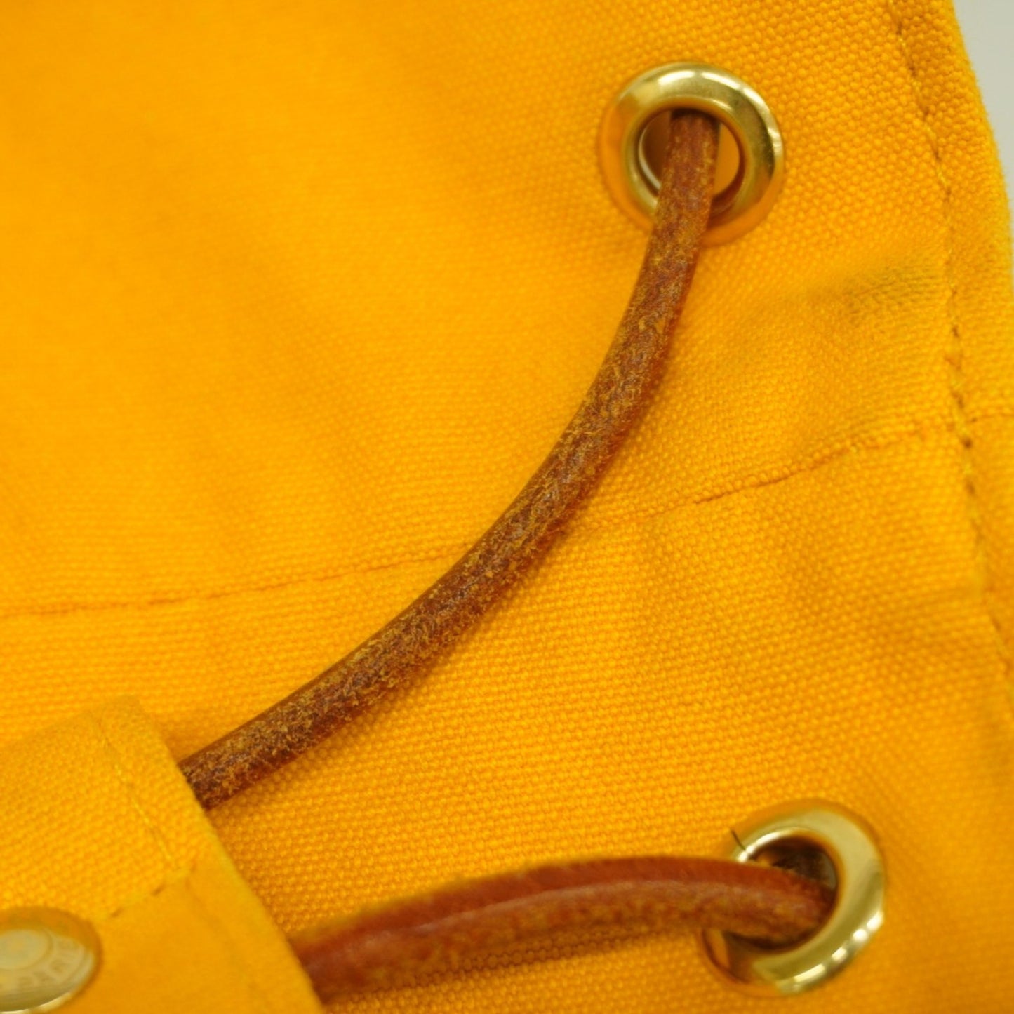Hermes Herms Polochon Mimir Pm Shoulder Bag In Yellow Canvas