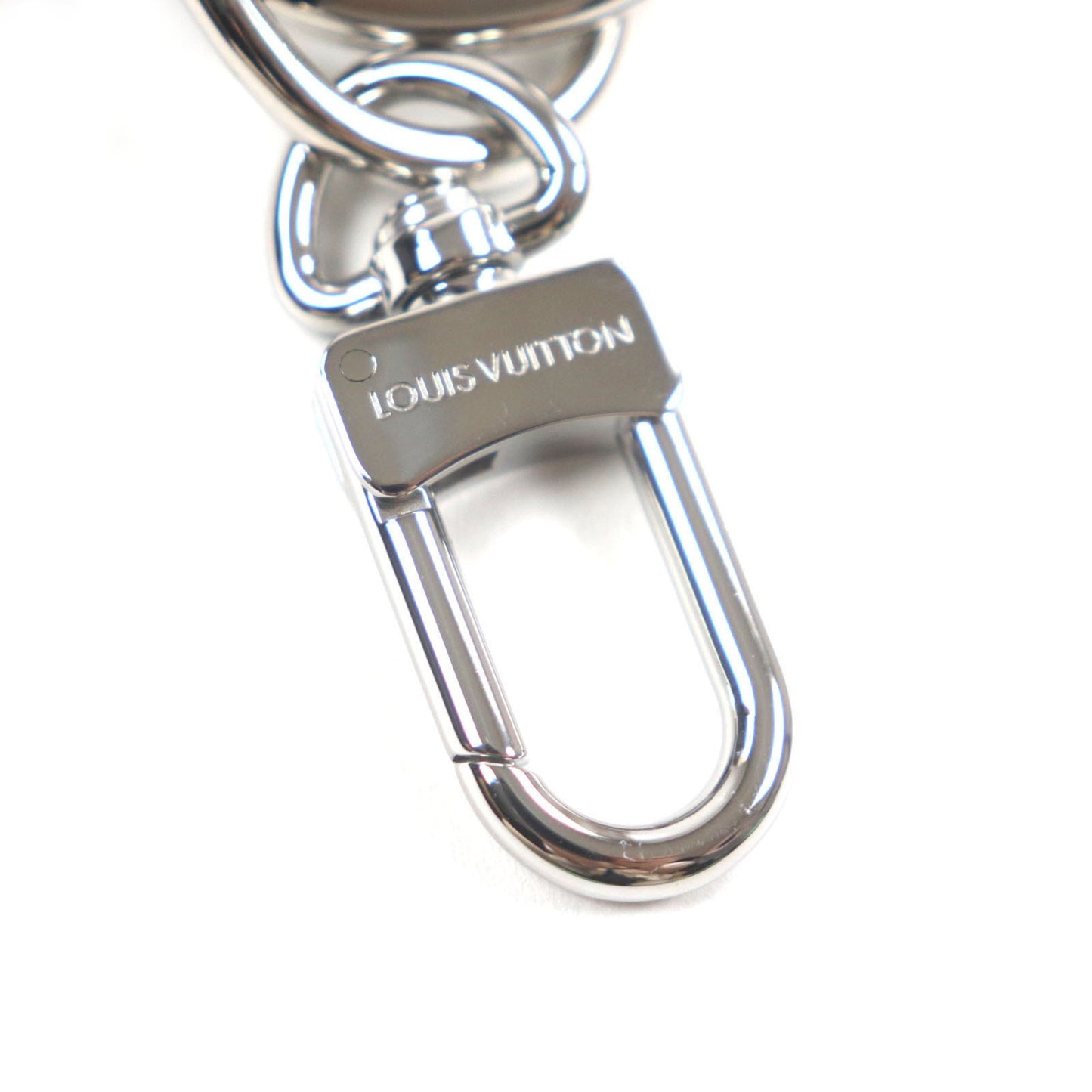 Louis Vuitton 2022 Louis Vuitton M00337 Capital Lv Monogram Eclipse Calfskin Key Ring Strap