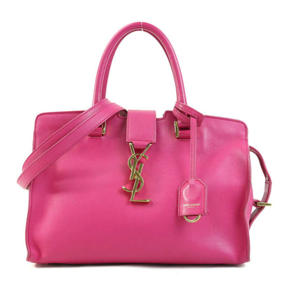 Saint Laurent Saint Laurent Handbag Shoulder Bag Baby Cabas Leather Pink Gold