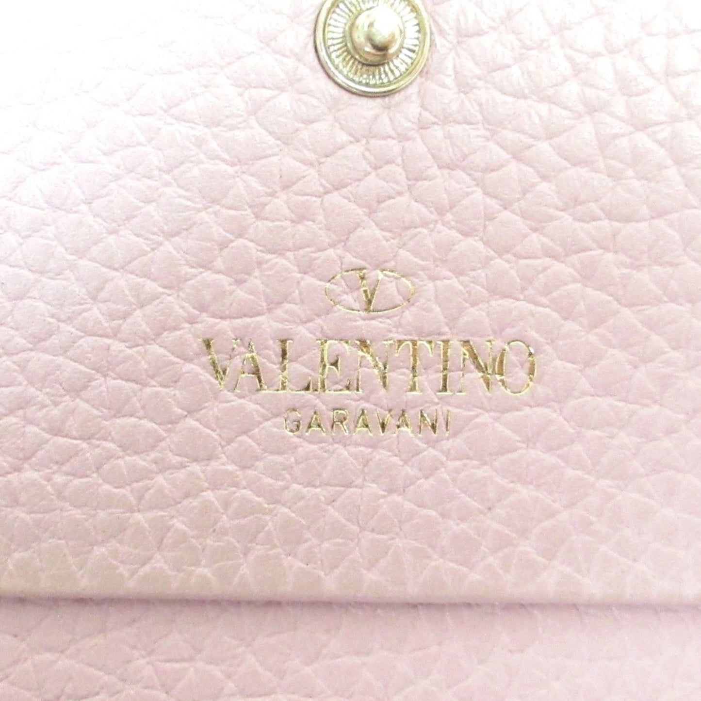 Valentino Rockstud Bi-Fold Wallet Pink