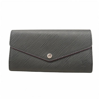 Louis Vuitton Epi Portefeuille Sarah Long Wallet M64322 Noir Hot Pink