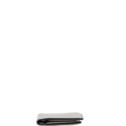 Valextra Vertical 12 Card Long Wallet Billfold Grey Leather