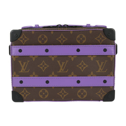 Louis Vuitton Louis Vuitton Handle Soft Trunk Monogram Macassar Handbag M46264 Leather Brown Purple