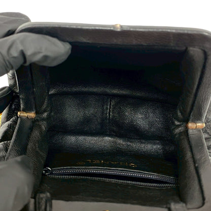 Chanel Matelasse Coco Lambskin Leather Clasp Chain Mini Shoulder Bag