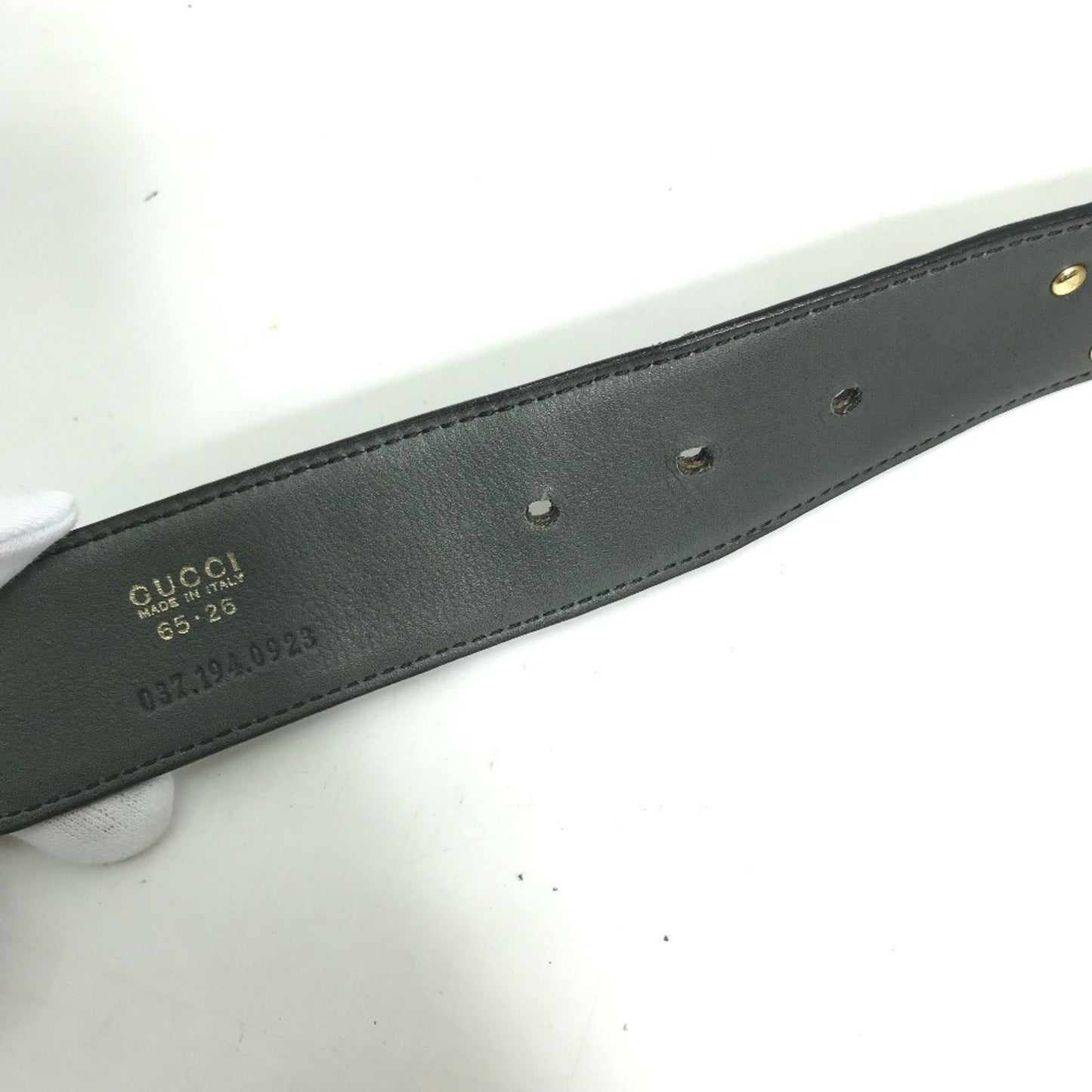 Gucci 037.194.0923 Horseshoe Pants Belt