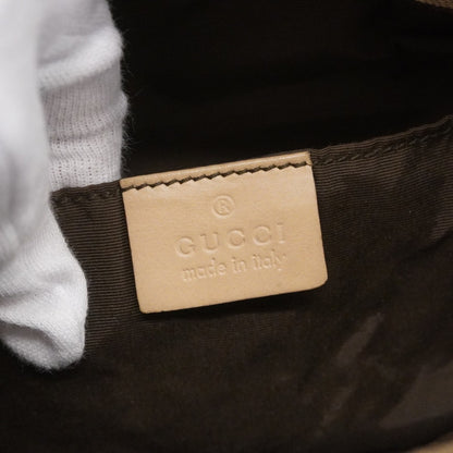 Gucci Gg Canvas Bamboo Shoulder Bag 92708 Light Brown