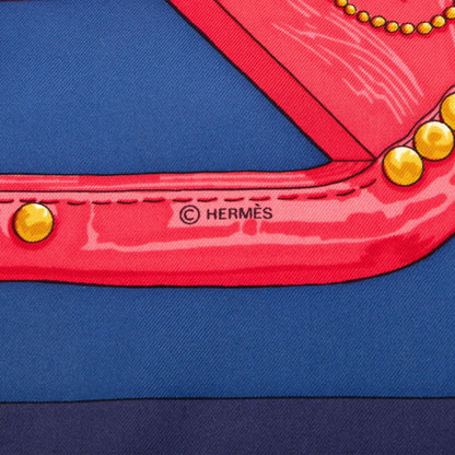 Hermes Herms Carr 90 Aux Champs Field Scarf
