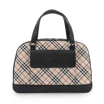Burberry Nova Check Handbag In Canvas And Leather